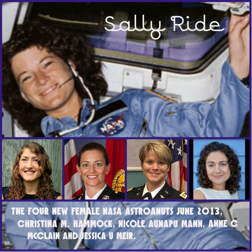 Sally Ride NASA astronauts Christina Hammock, Nicole Aunapu Mann, Anne McClain, Jessica Meir