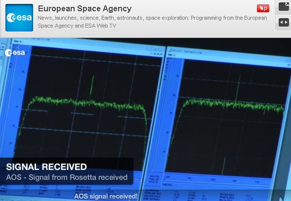 Rosetta awakens - signal from spacecraft reaches Earth